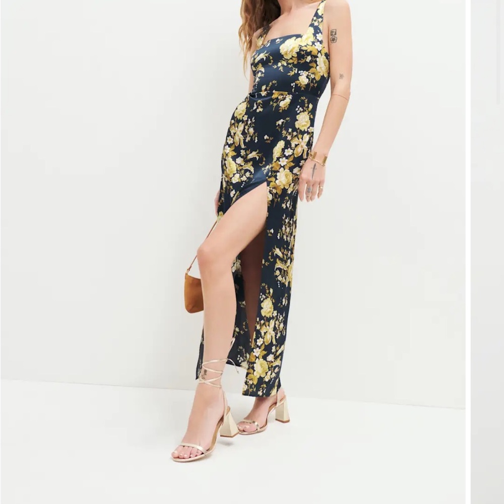 Reformation Solay Silk Dress